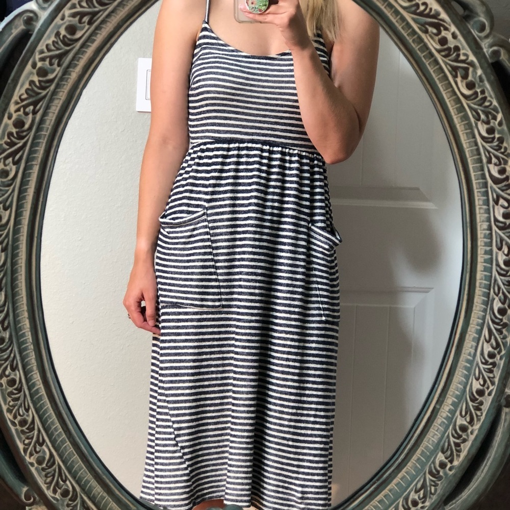 Striped midi